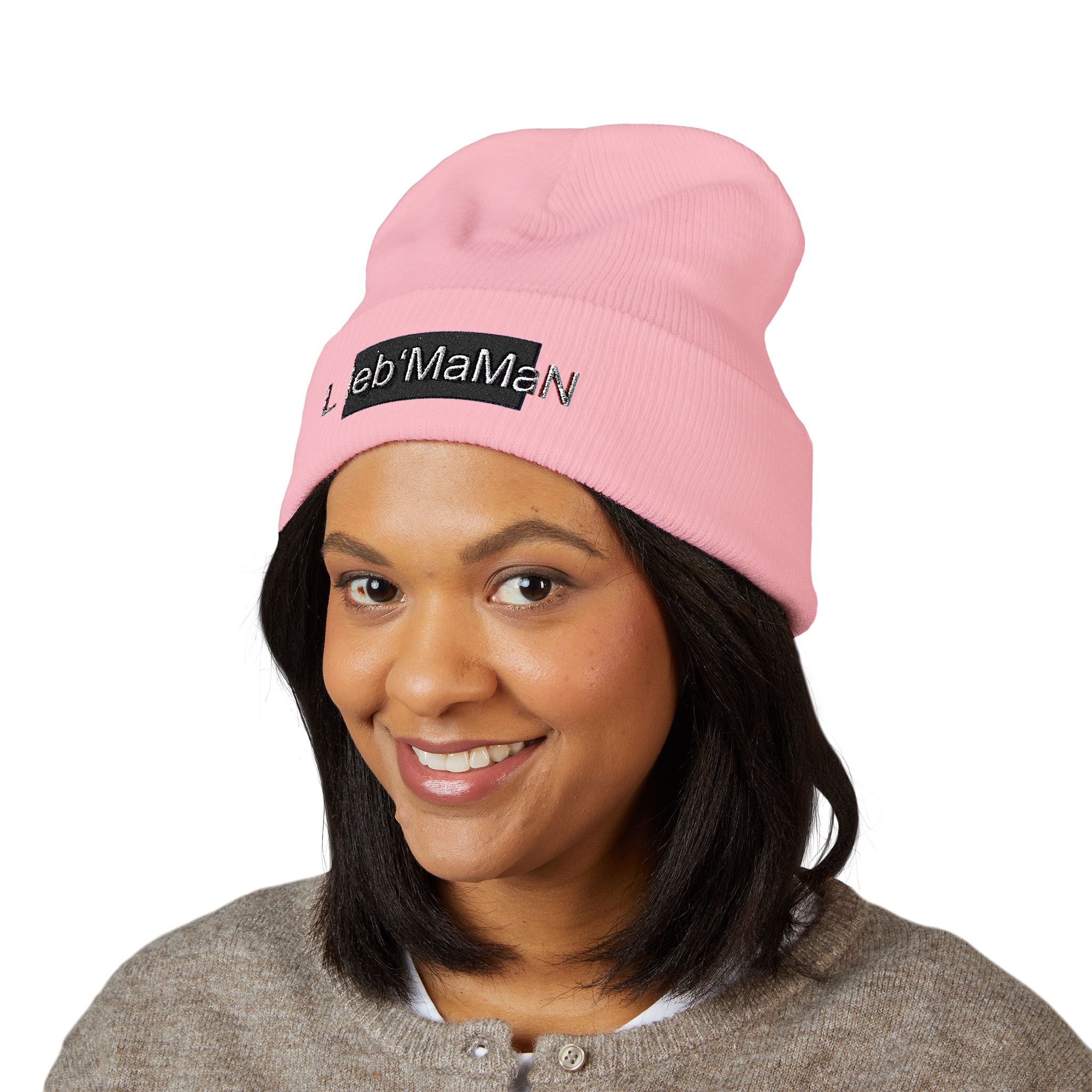 Beanie Hat with Lieb MaMaN Embroidery