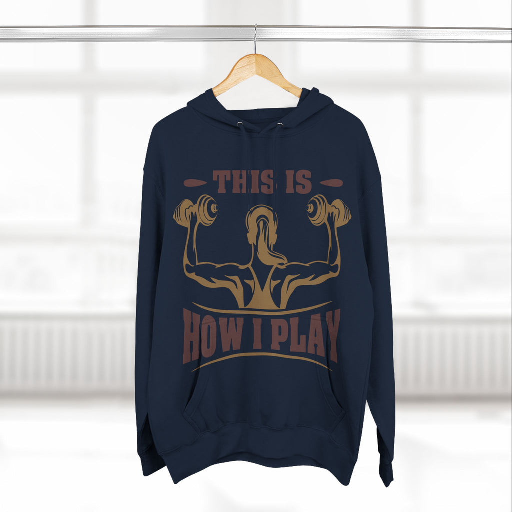 Rcnsons Unisex Three-Panel Fleece 'Play' Hoodie