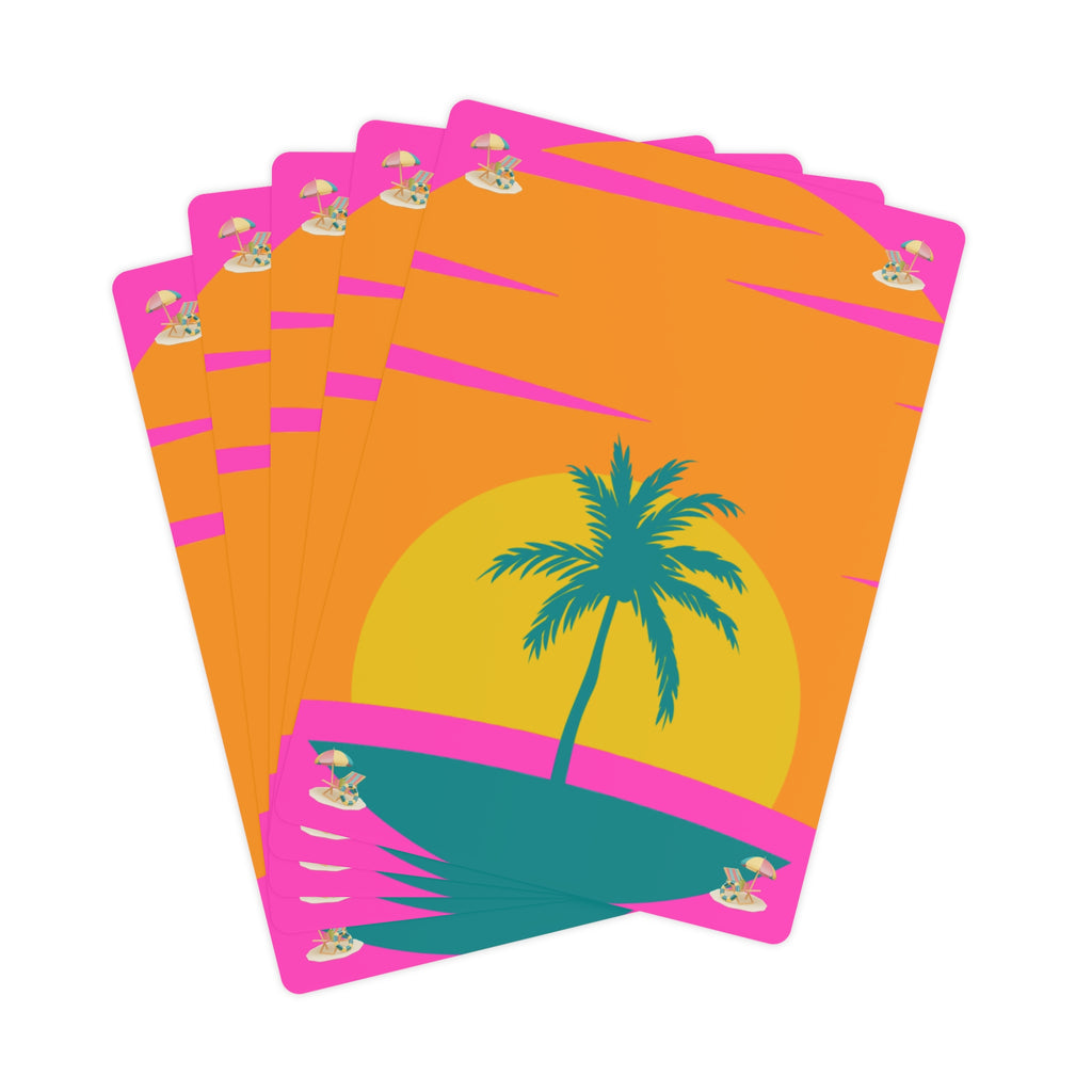 Poker Cards - Beach Fun Design