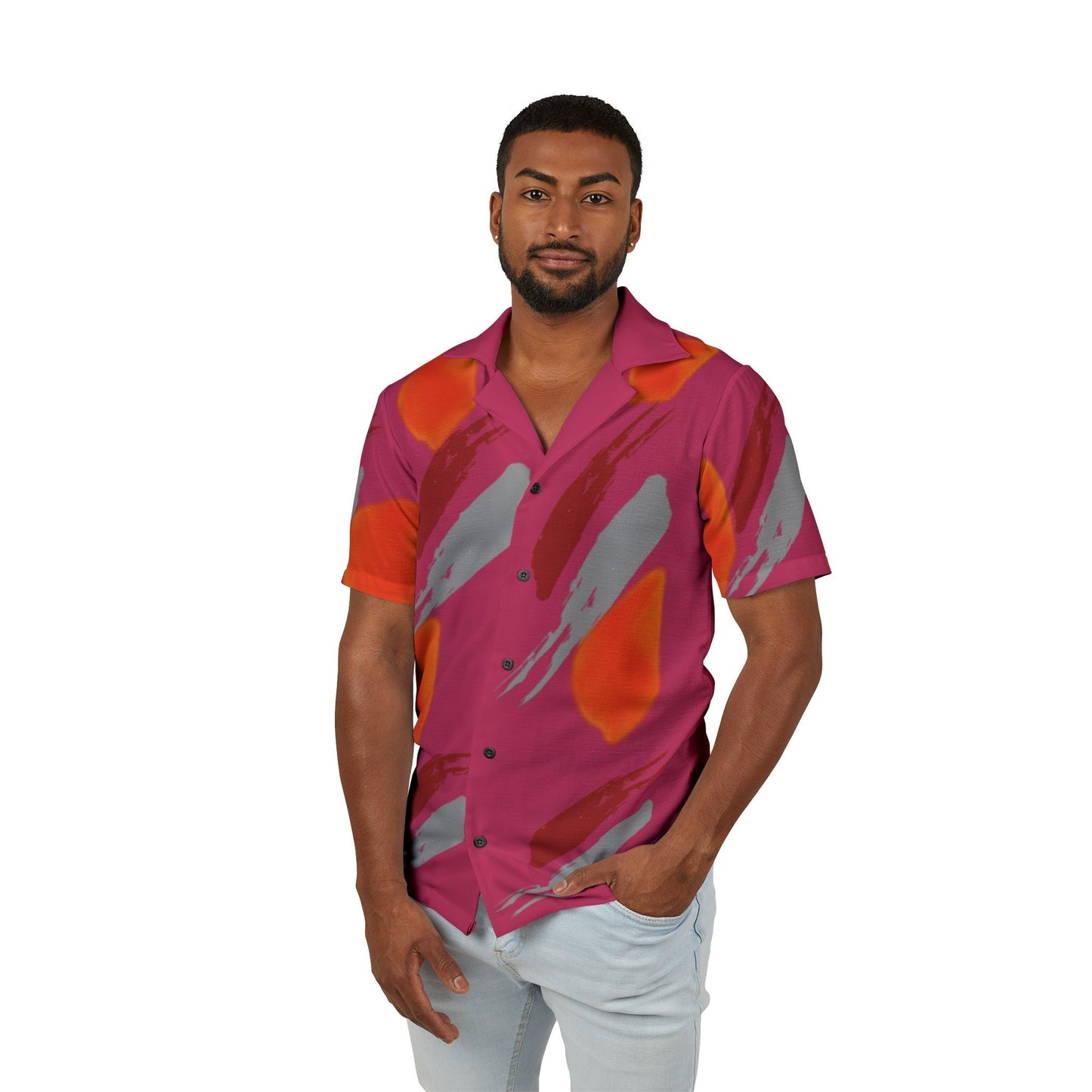 Trendy Men's Hawaiian Camp Shirt, Summer Fashion, Vacation Wear, Beach Outfit, Casual Shirt Printify