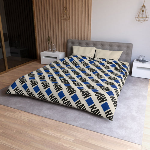RAW Microfiber Duvet Cover, Stylish Bedding, Room Decor, Gift for Her, Modern Home Textile Printify