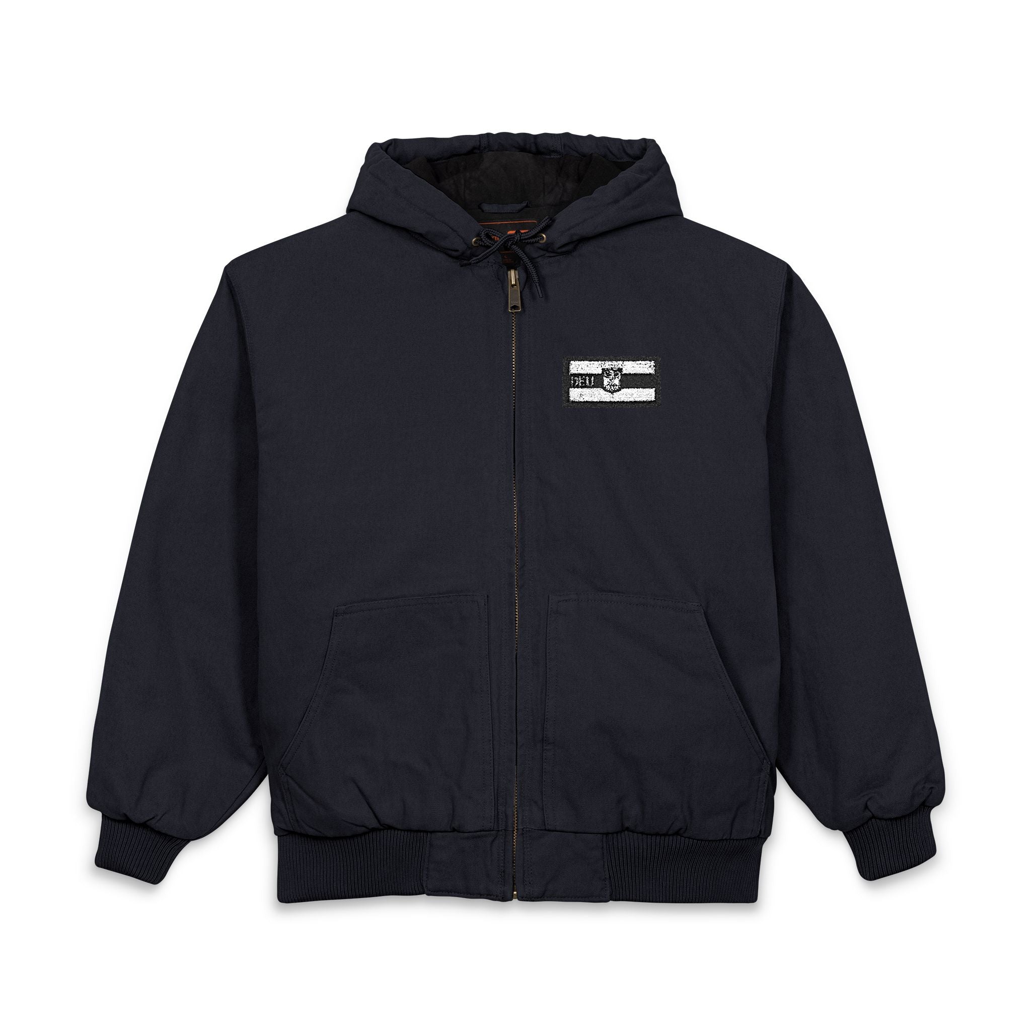 Men's Work Jacket — CornerStone Duck Cloth Hooded Embroidered Work Jacket