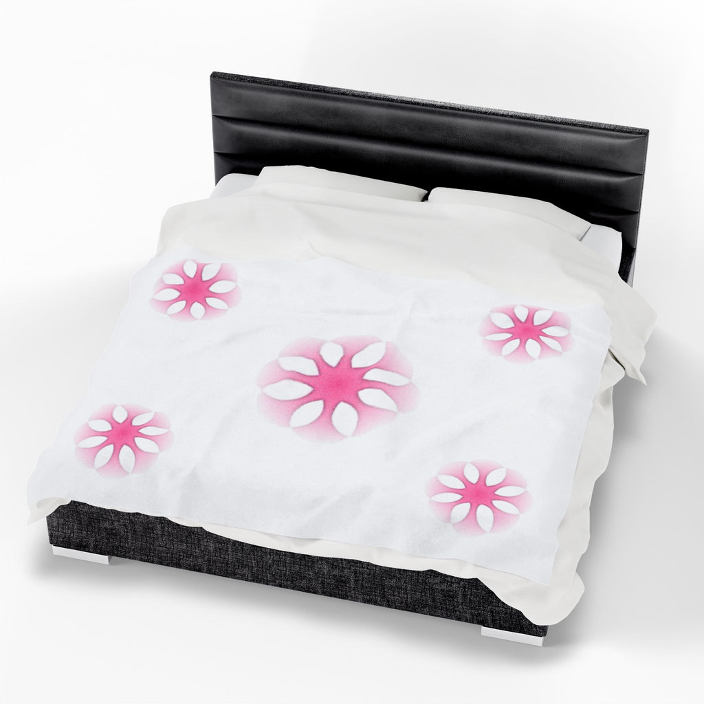 Cozy Floral Velveteen Plush Blanket for Comfort and Style