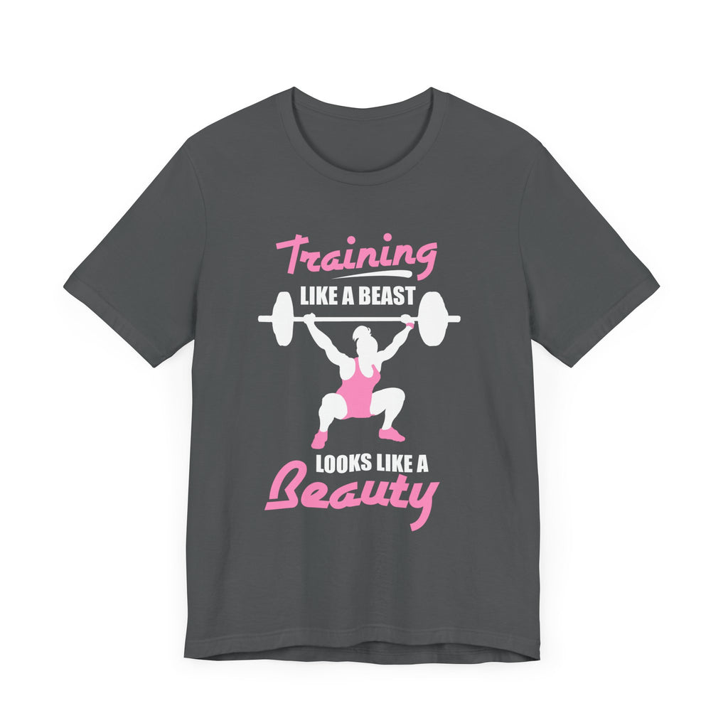 S’entraîner comme une bête ressemble à un tee-shirt unisexe de beauté 