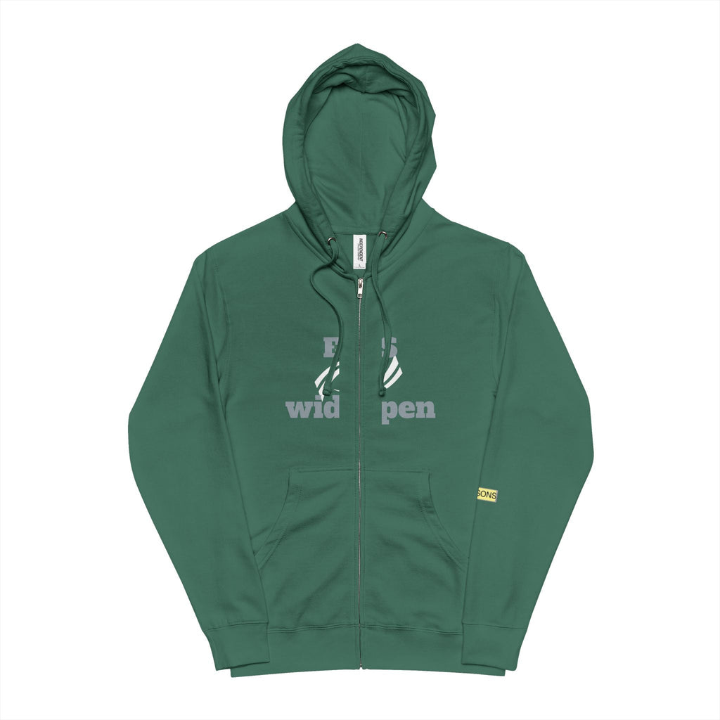 Zip Up Hoodie - Eyes Wide Open Design Printify