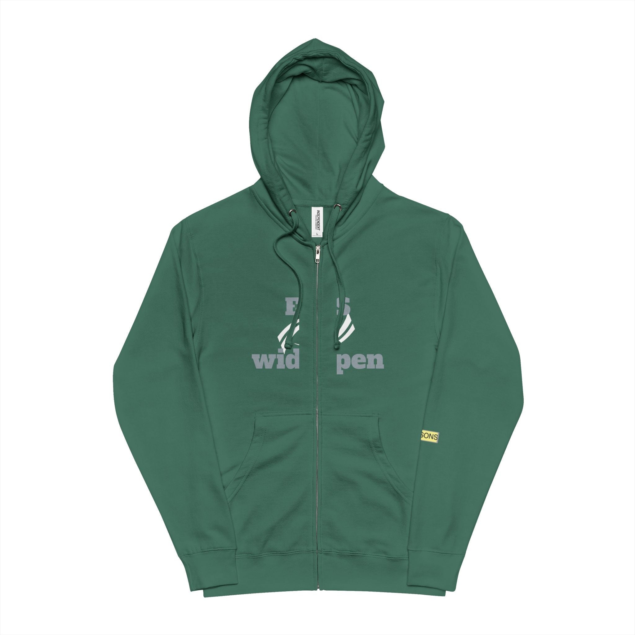Zip Up Hoodie - Eyes Wide Open Design Printify