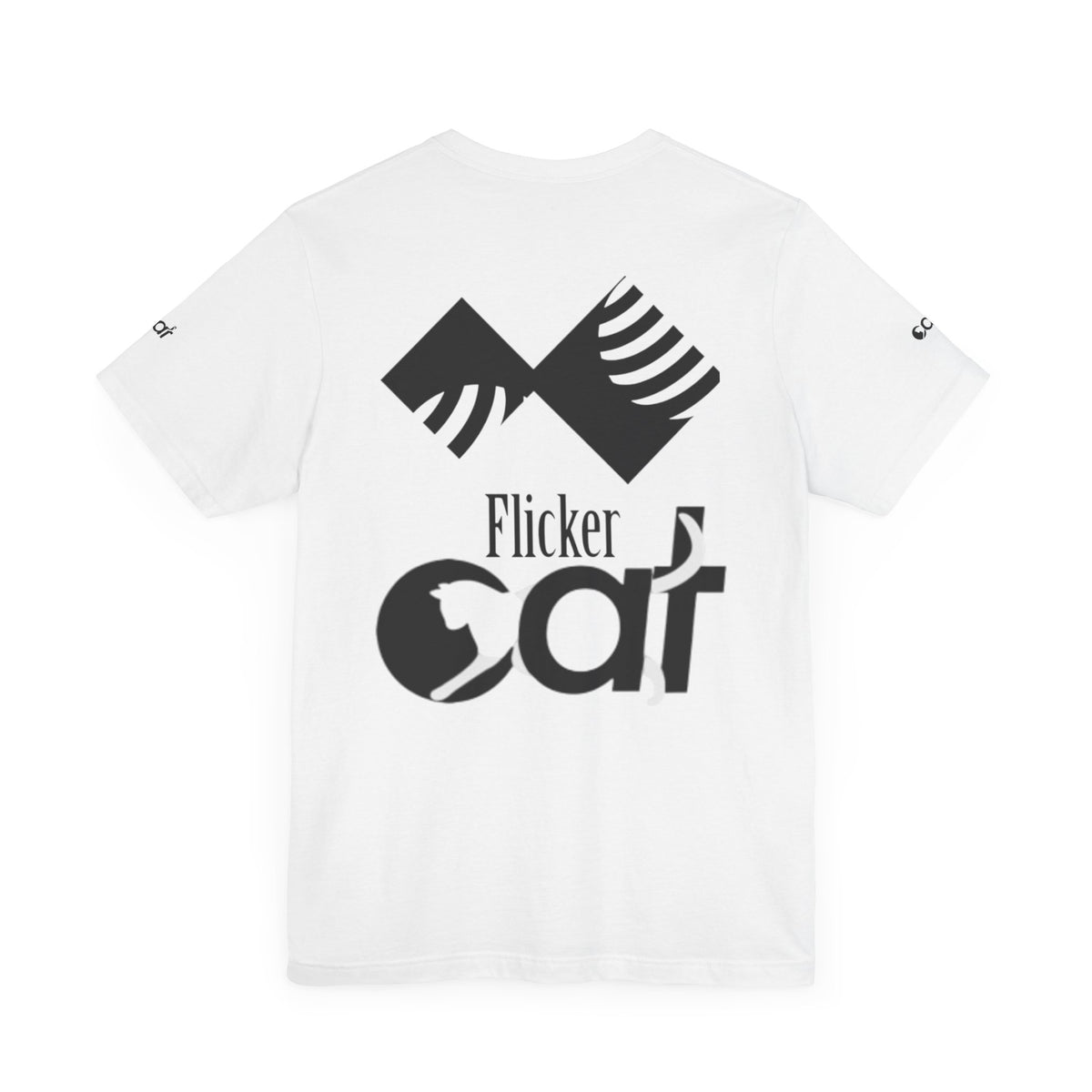 Flicker Cat Graphic Tee - Unisex Jersey Short Sleeve T-Shirt for Cat Lovers