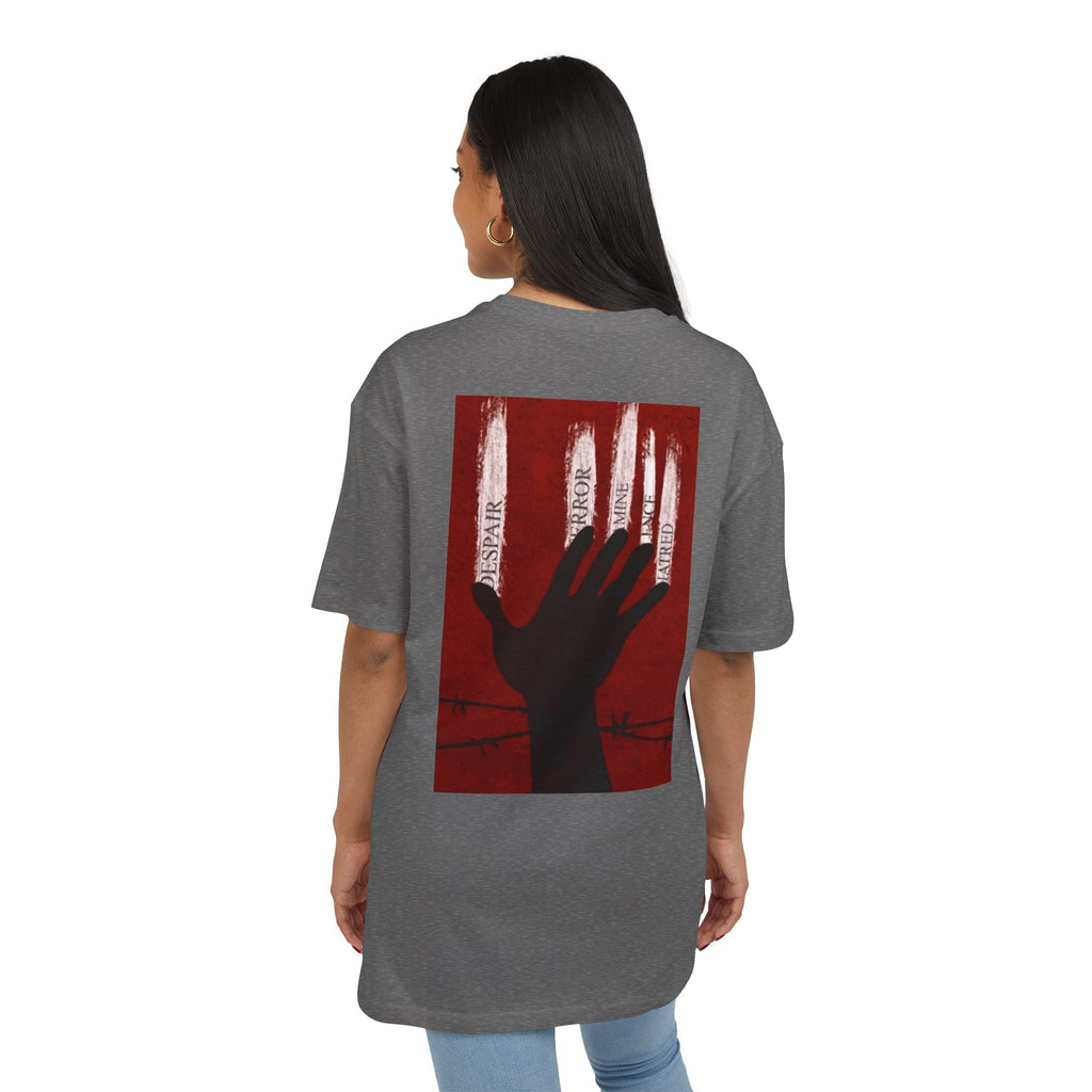 Bold Artistic Oversized Tee, Grunge Style Graphic Shirt, Unisex Urban Fashion, Statement Tee for Streetwear, Gift for Art Lovers Printify