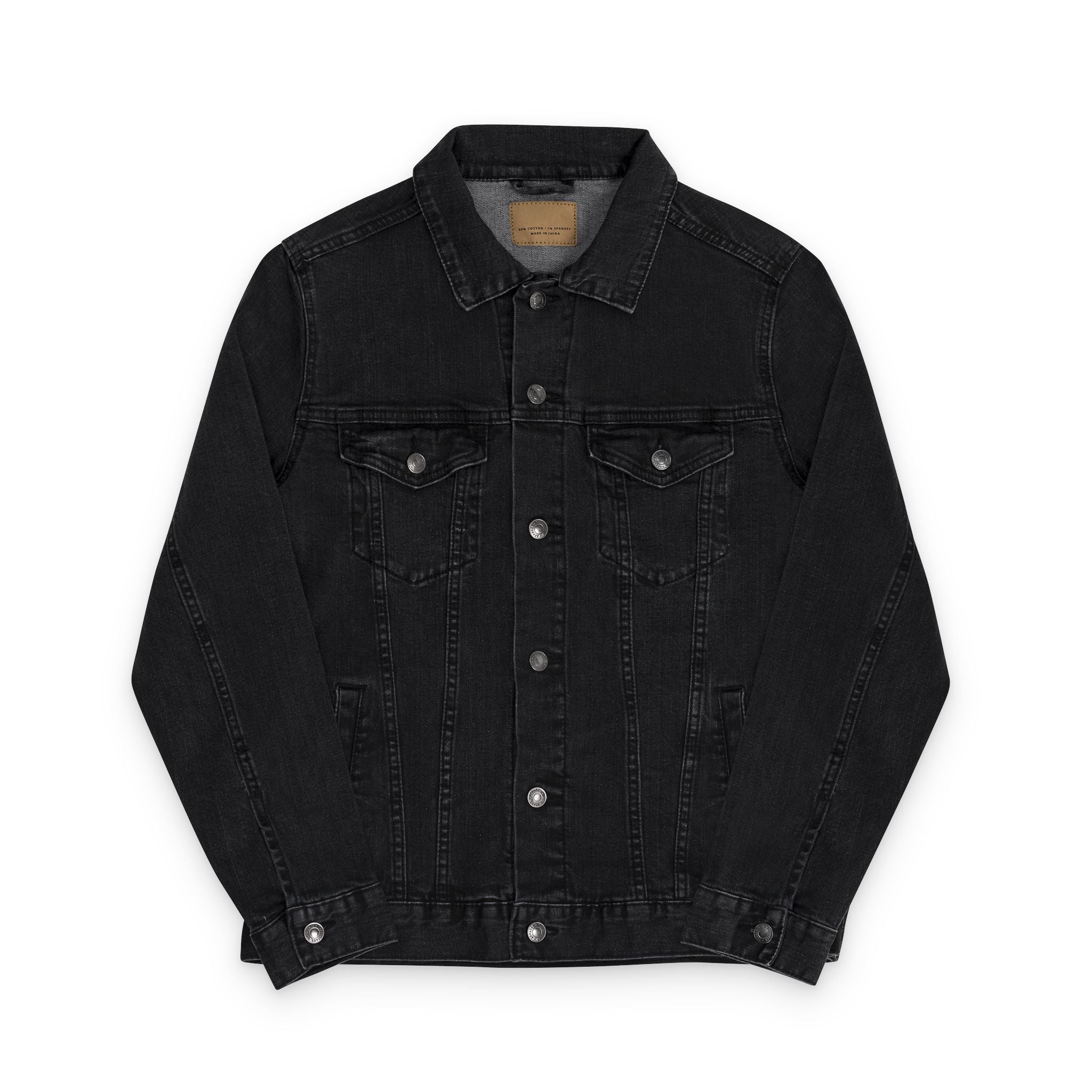 Embroidered Denim Jacket Printify