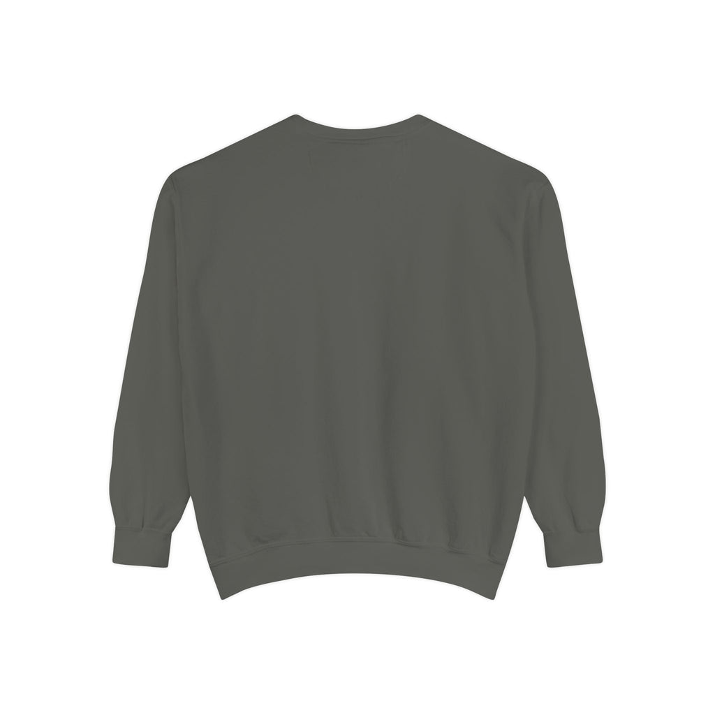 Garment-Dyed Sweatshirt, Cozy Unisex Pullover, Casual Comfortable Sweater, Perfect for Relaxing, Gift Idea for Friends and Family Printify