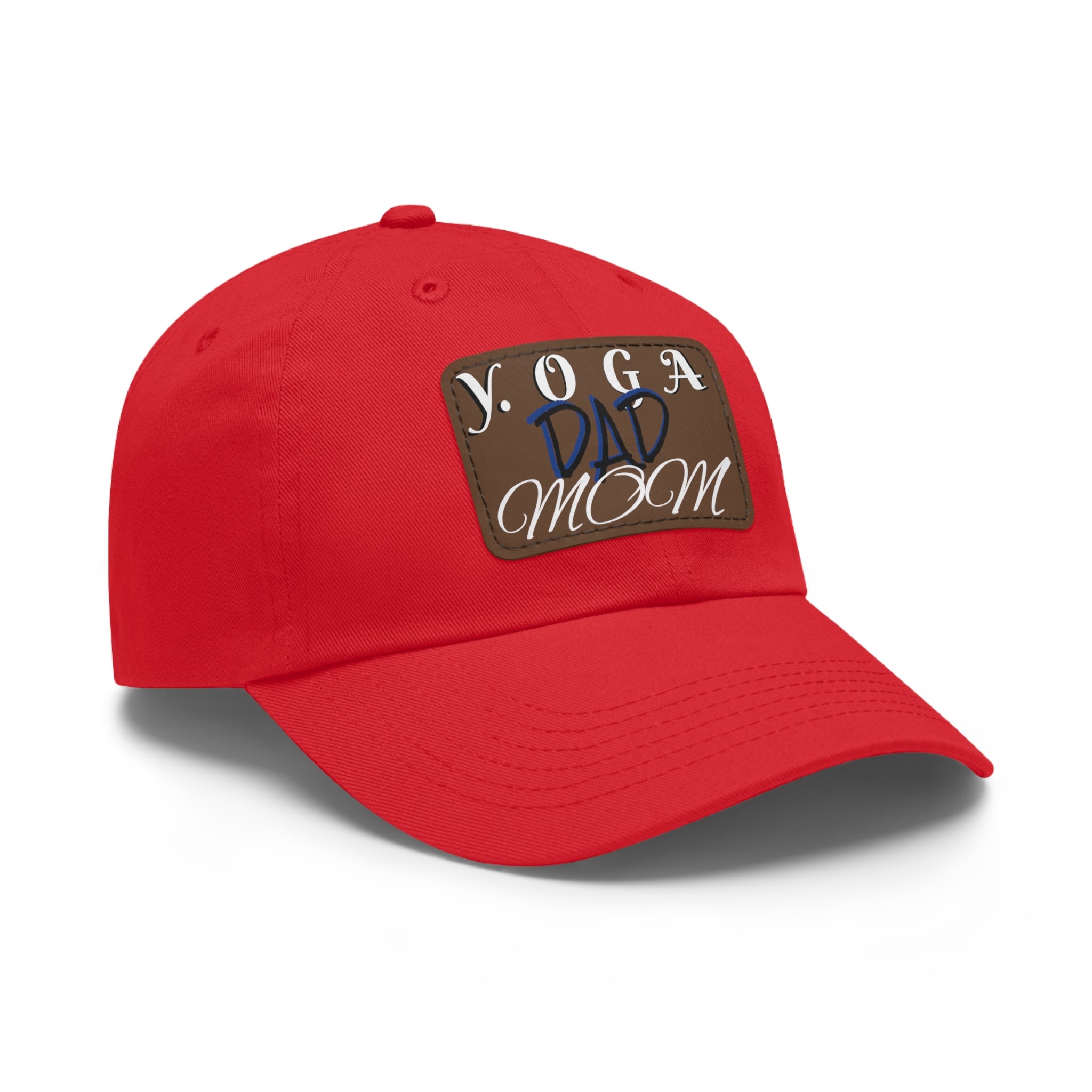 Yoga Dad Hat with Leather Patch - Casual Style for Active Parents