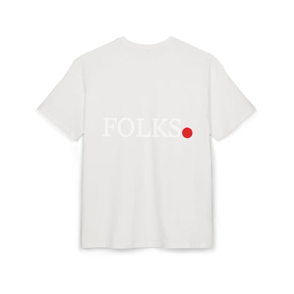 Oversized Tee with Bold Red Dot, Everyday Tee Printify