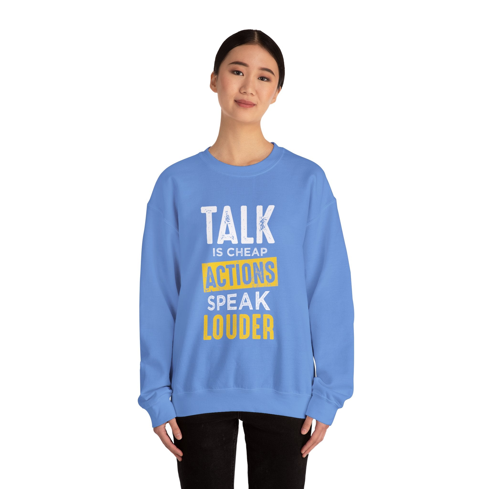 Parler, c’est des actions bon marché, parler plus fort, sweat-shirt unisexe 