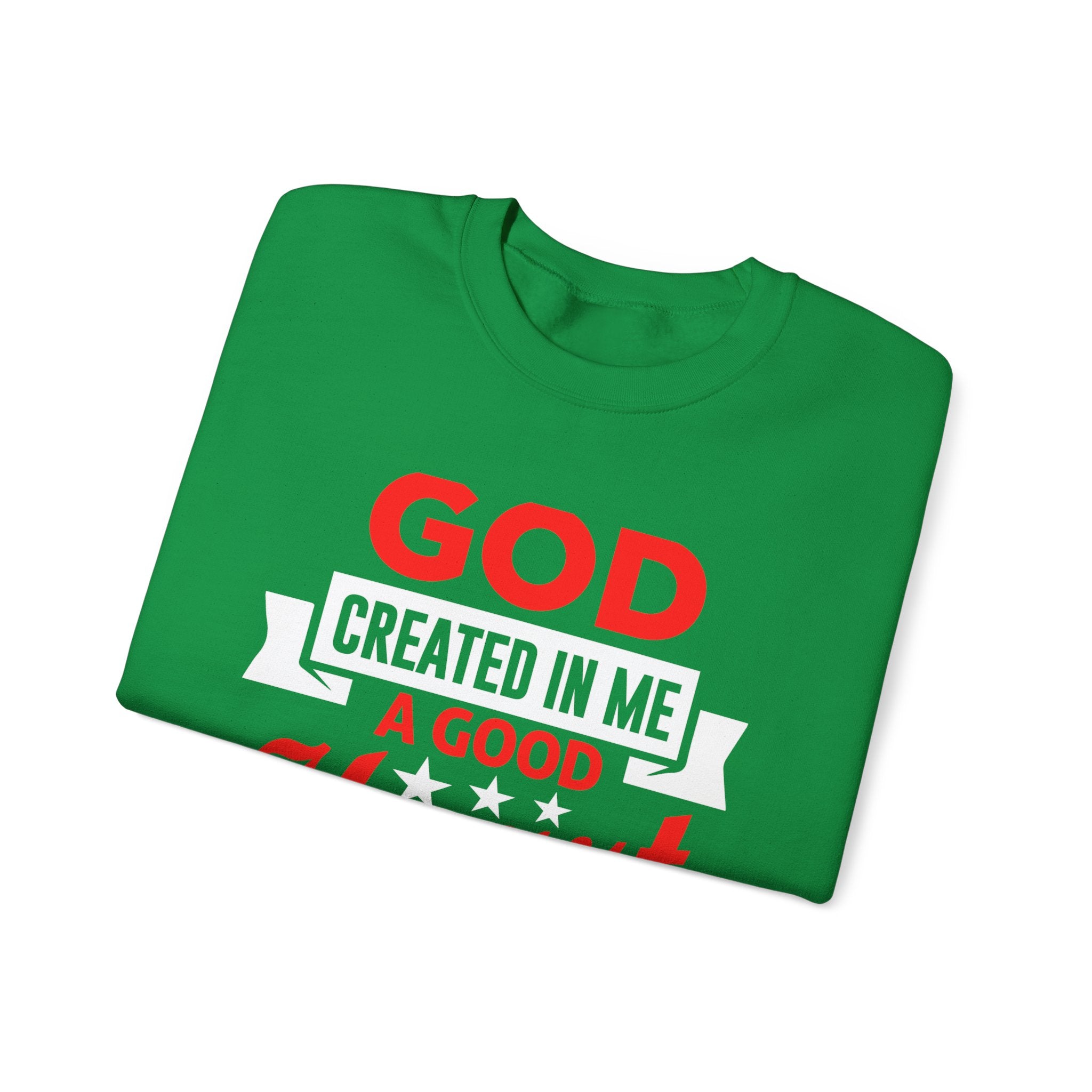 Dieu a créé en moi un sweat-shirt unisexe au bon cœur 