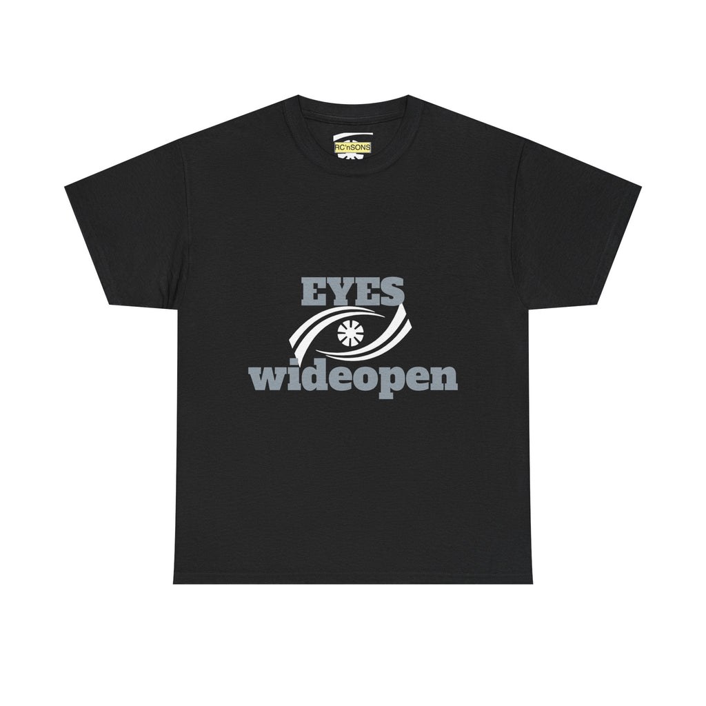 Eyes Wide Open Unisex Heavy Cotton Tee | Everyday Wear, Gift for Dreamers, Casual Shirt, Inspirational Apparel, Unisex T-Shirt Printify