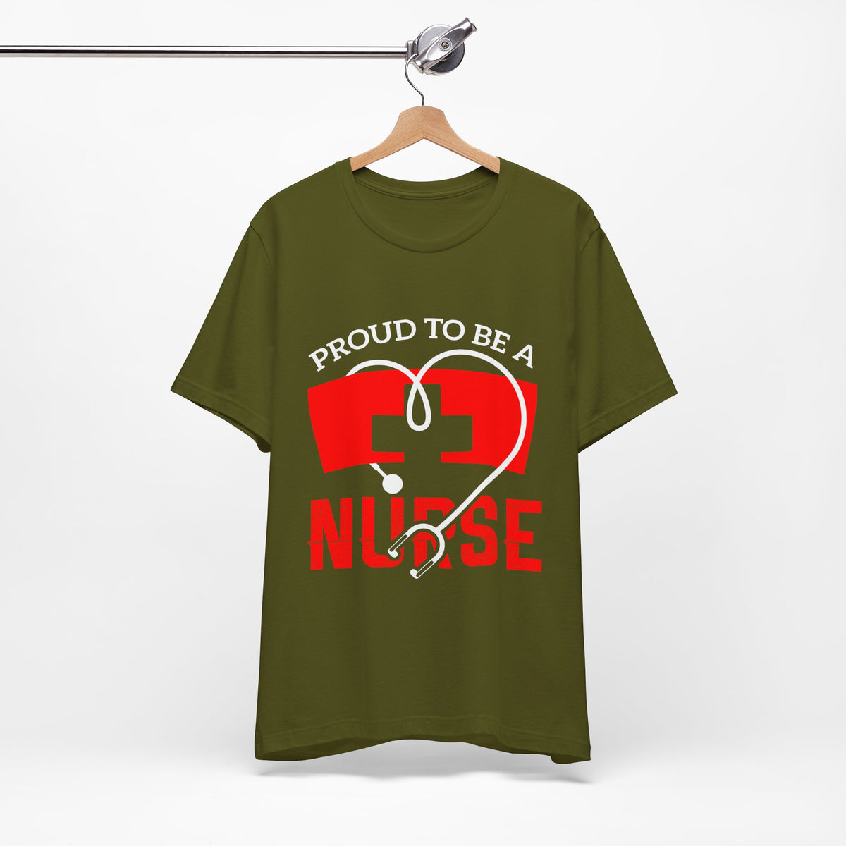 Fier d’être un tee-shirt unisexe infirmière 