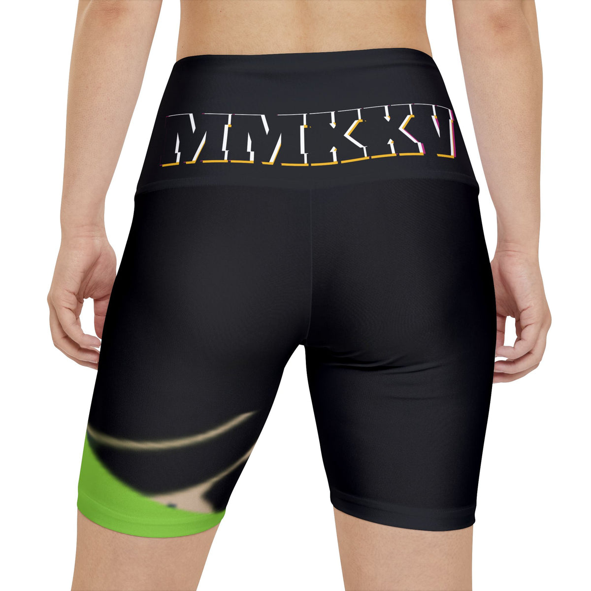 Stylish Women's Workout Shorts with MMXXV Bold Graphics | Ideal for Fitness & Leisure