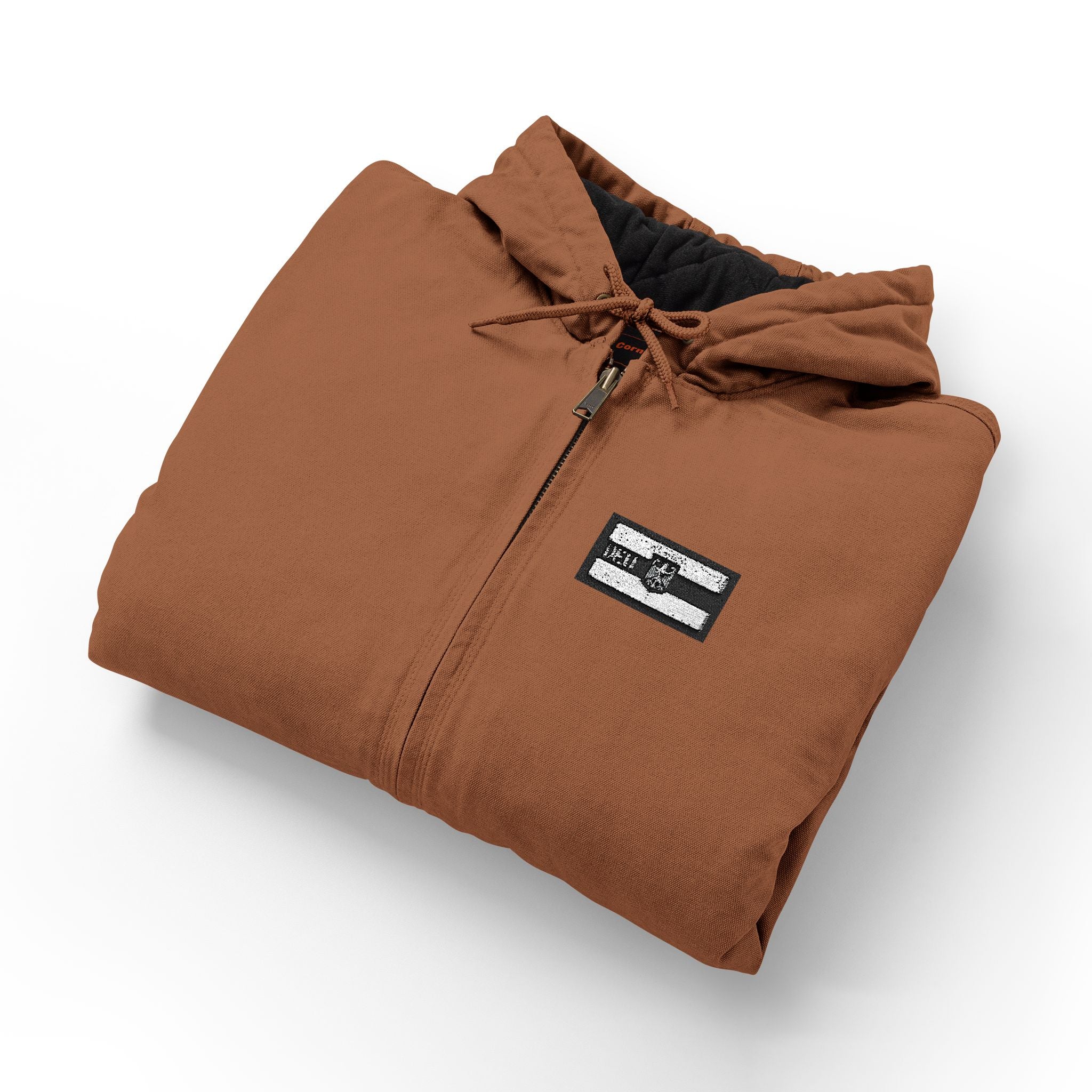 Men's Work Jacket — CornerStone Duck Cloth Hooded Embroidered Work Jacket