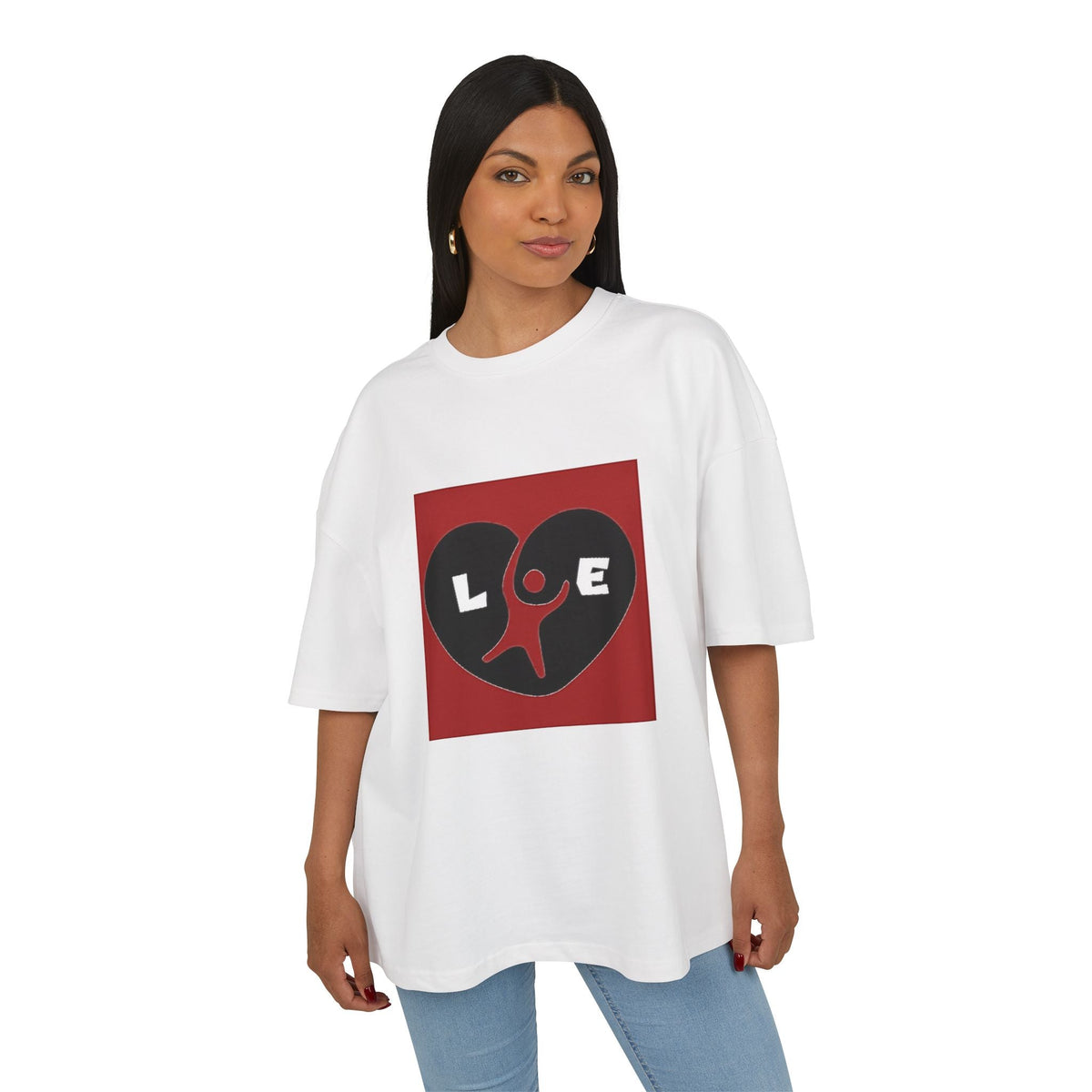 Love Heart Graphic Tee, Soft Cotton Unisex T-Shirt for Couples, Valentine's Day Gift, Casual Wear, Heart Design Tee Printify