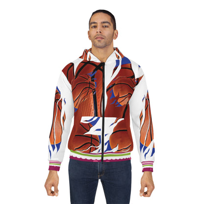 Rcnsons Unisex Zip 'HighClass baseball' Hoodie (AOP)