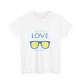 Unisex Heavy Cotton Tee - 'We Love Sightview' Sunglasses Design - Casual Summer Fashion