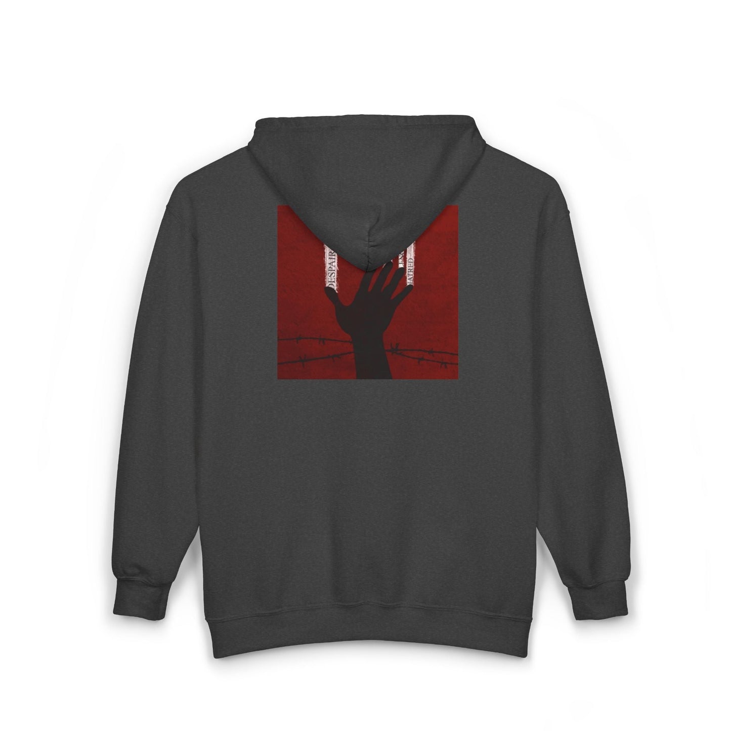 Unisex Zip Hoodie - Perfect for Spooky Season, Scary Movie Nights, Gift for Horror Fans, Unique Sweatshirt, Cozy Warmth Printify