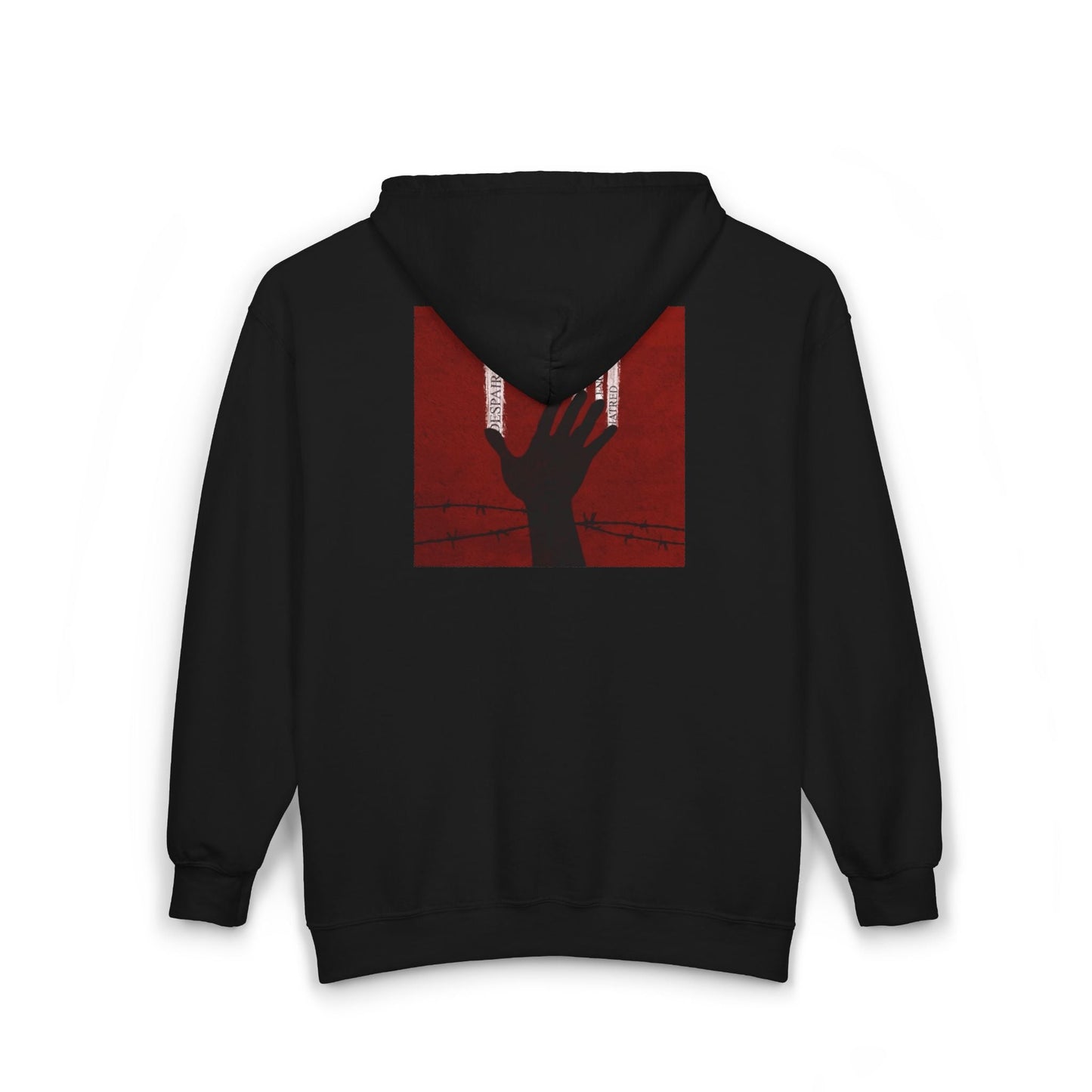 Unisex Zip Hoodie - Perfect for Spooky Season, Scary Movie Nights, Gift for Horror Fans, Unique Sweatshirt, Cozy Warmth Printify