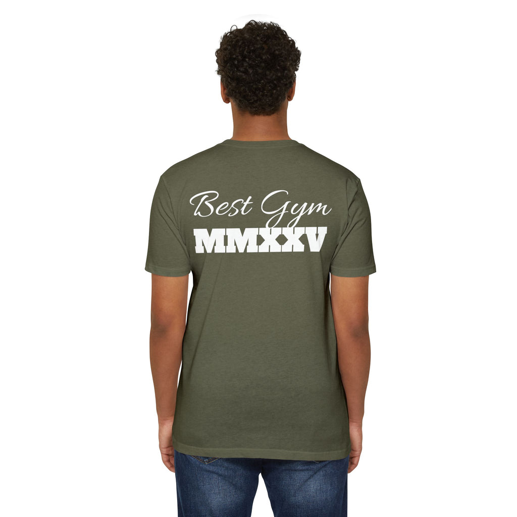 Best Gym Unisex CVC Jersey T-Shirt - Comfortable Fitness Apparel