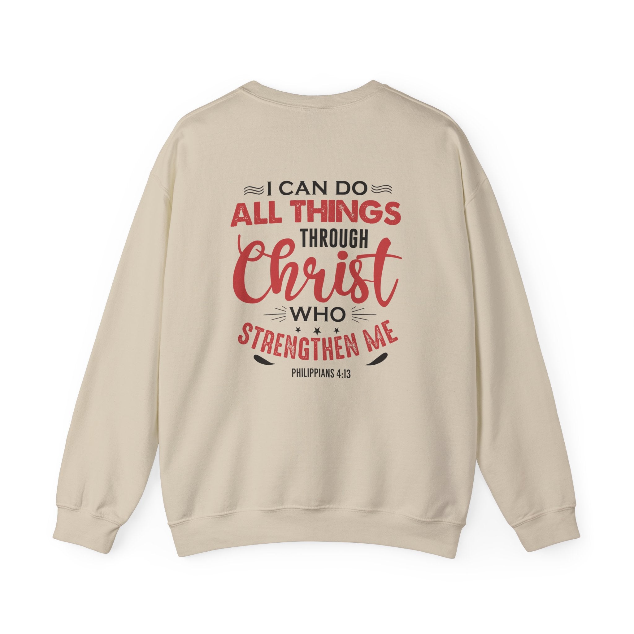 Je peux tout faire à travers le Christ Sweat-shirt unisexe 