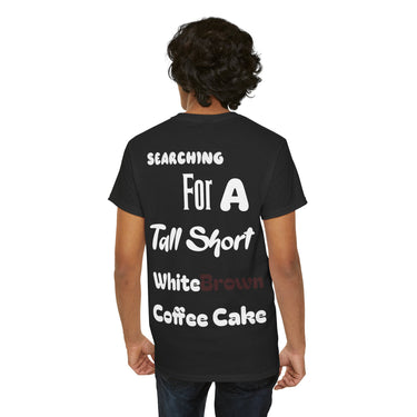 White Brown Coffee Cake Cotton Tee