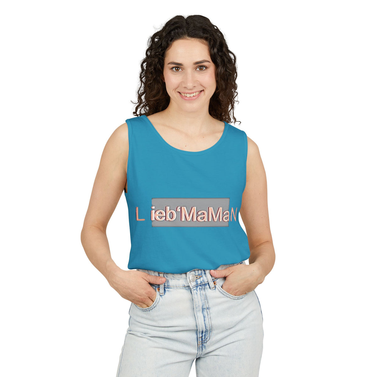 Lieb'MaMan Unisex Garment-Dyed Tank Top - Stylish and Comfortable Summer Wear