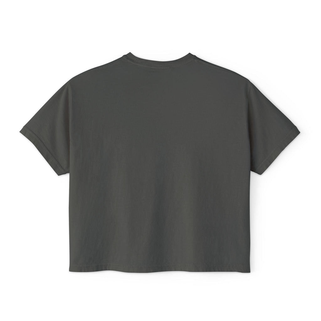 Women's Boxy Tee - 'EYES wideopen' | Casual Tee, Gift for Her, Relaxed Fit Top, Everyday Wear, Trendy Apparel Printify
