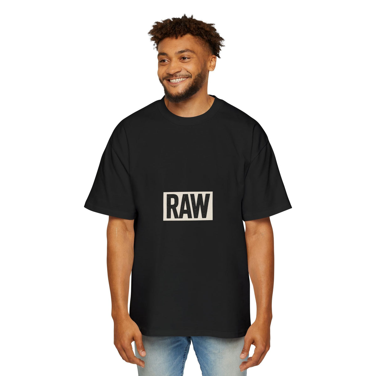 Oversized Tee - Raw Unique Design Printify