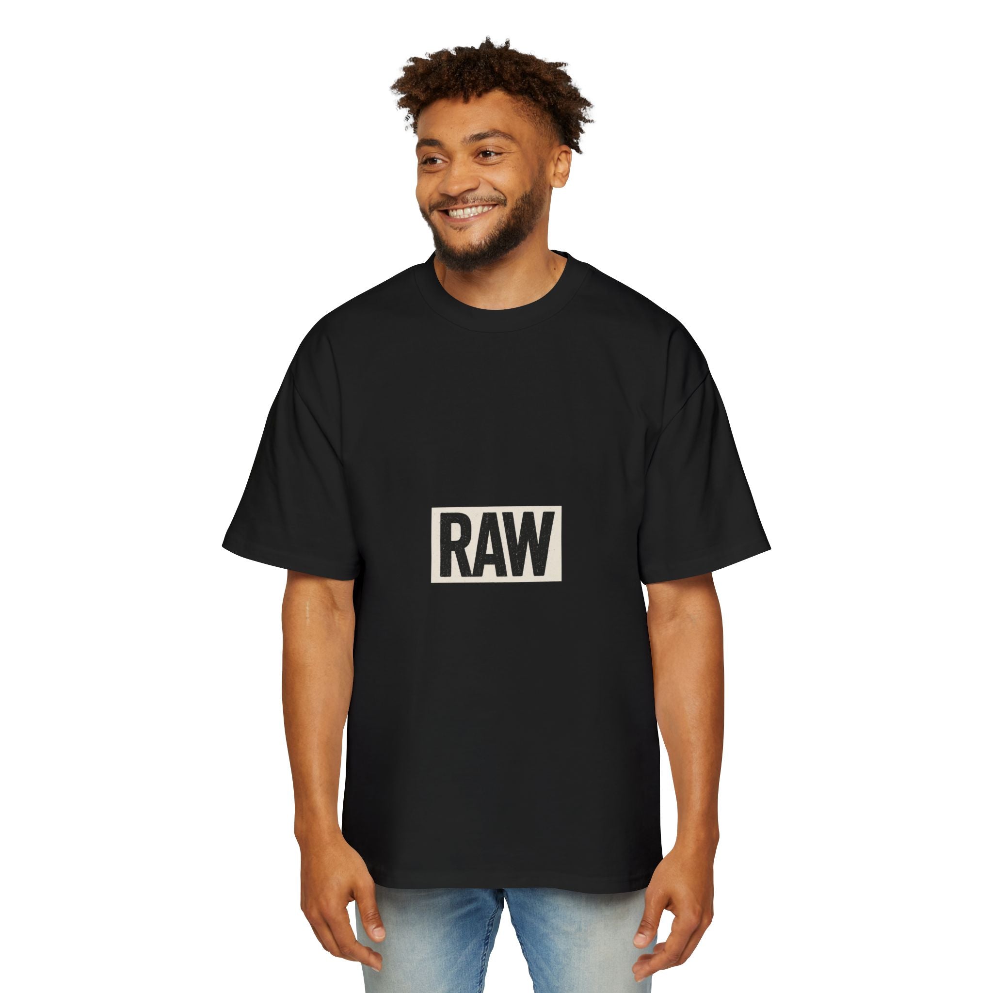 Oversized Tee - Raw Unique Design Printify