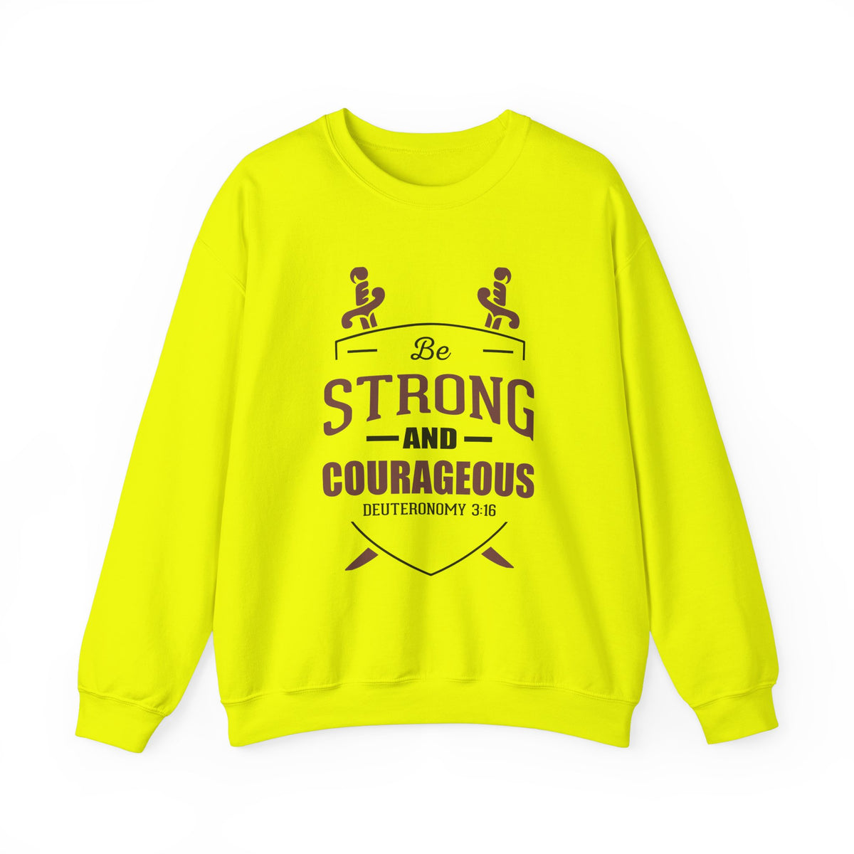 Soyez fort et courageux Sweat-shirt unisexe 