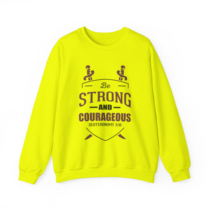 Soyez fort et courageux Sweat-shirt unisexe 