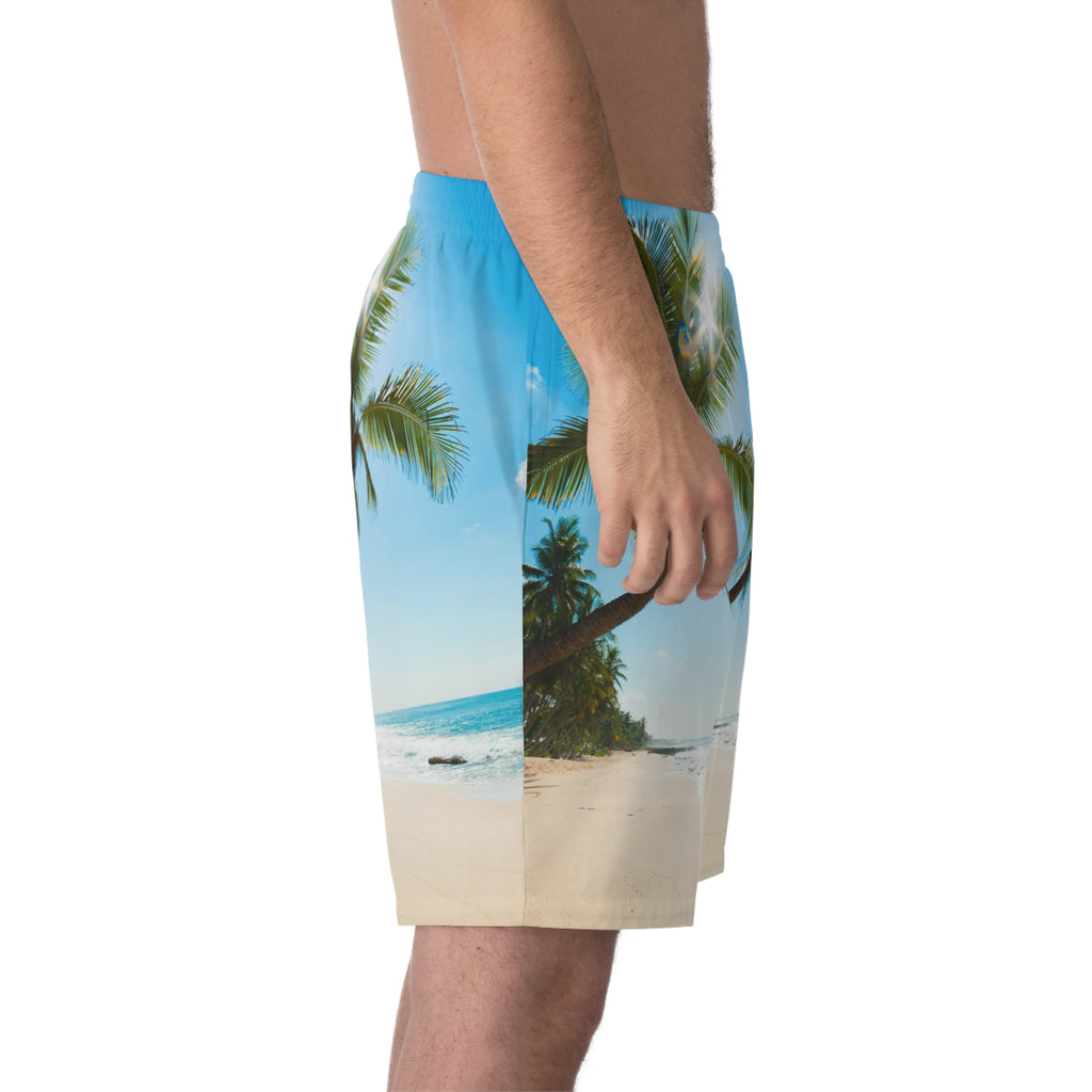 Men's Elastic Beach Shorts (AOP)