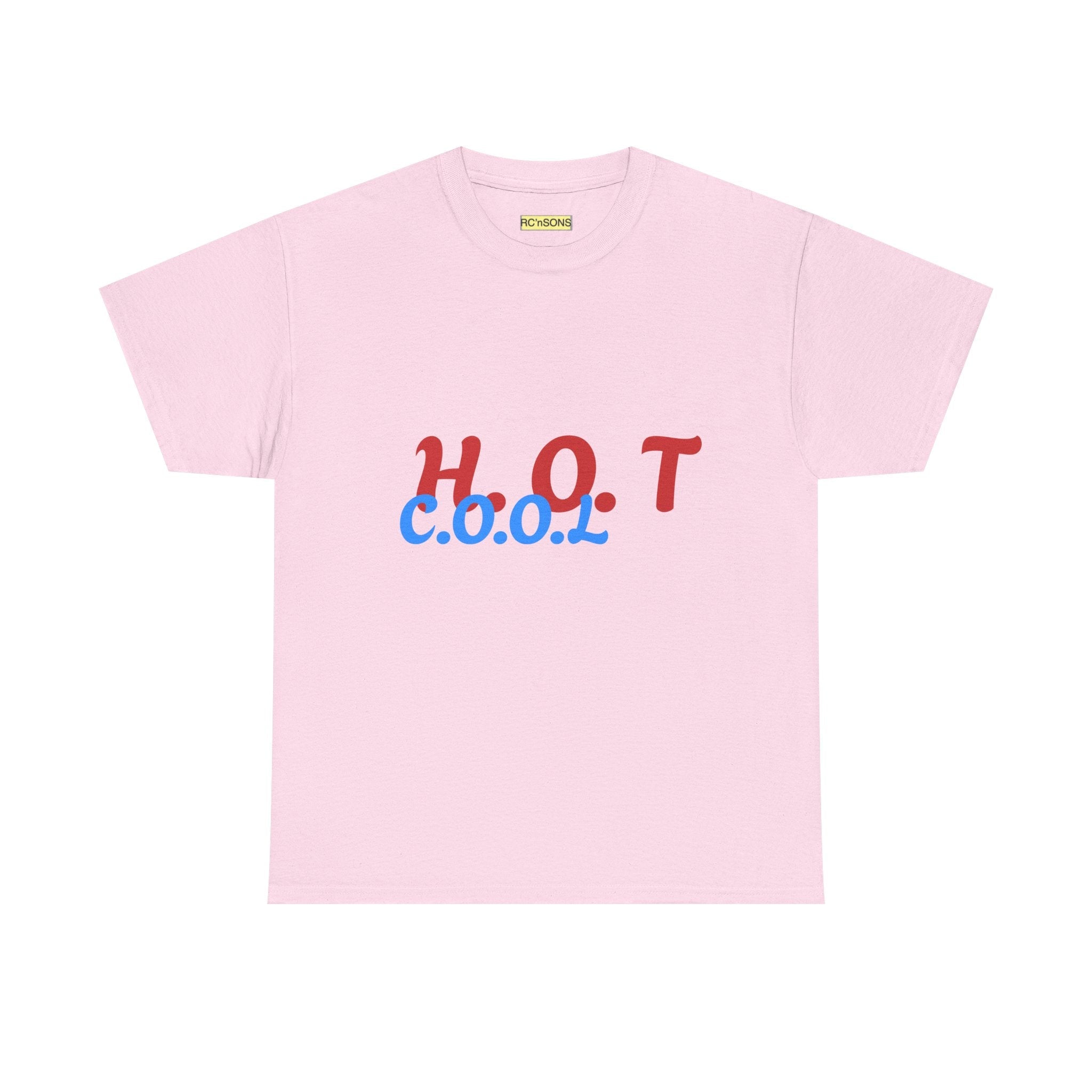 Cool & Trendy Unisex Heavy Cotton Tee - H.O.T. C.O.O.L. Graphic Shirt, Casual Wear, Gift for Friends, Summer Style, Streetwear Printify