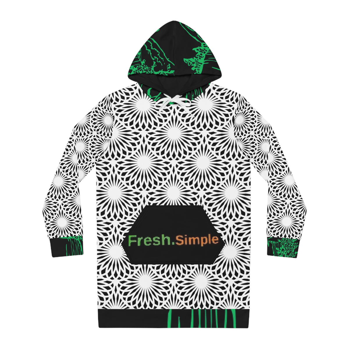 Women's Fresh Simple 'Side Flirt' Hoodie Dress (AOP)