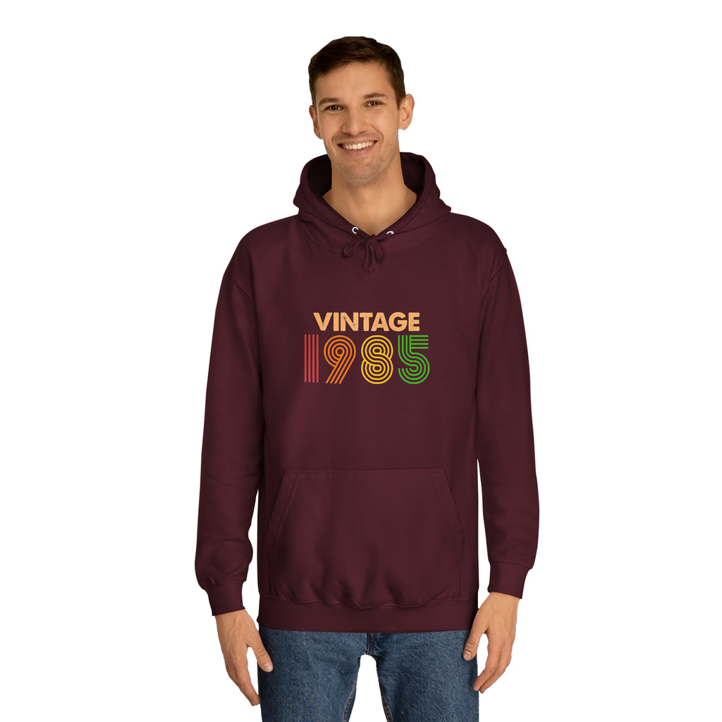 Sweat à capuche unisexe vintage 1985 