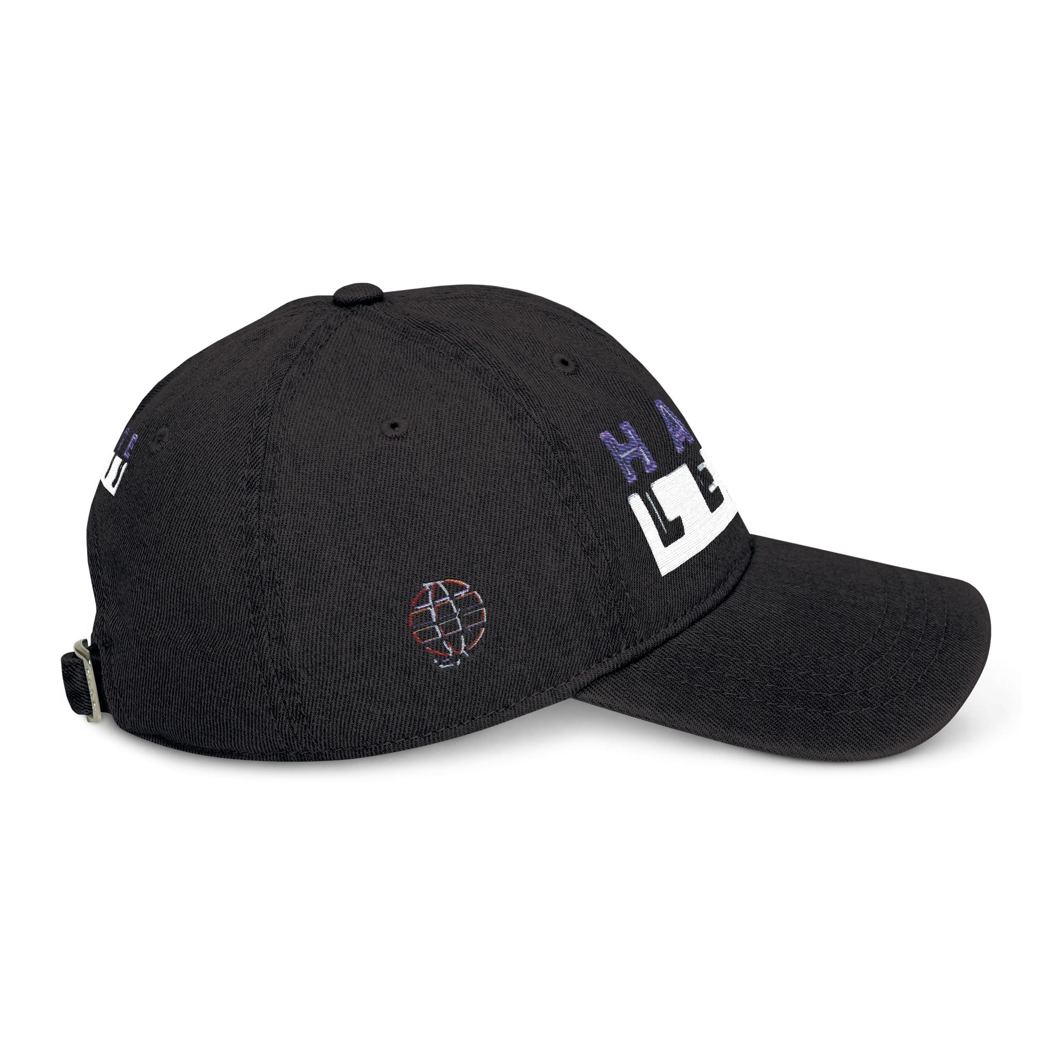 Embroidered Denim Hat - 'HATE LESS' Cap for Positive Vibes