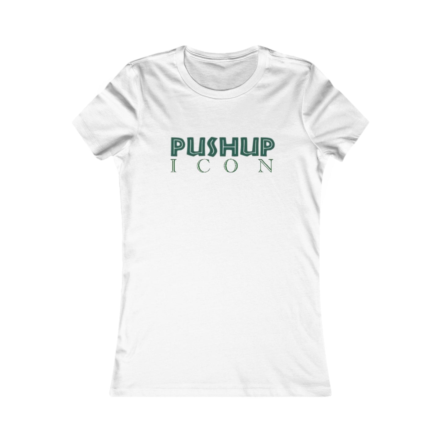 Motivational Women's Tee - Pushup Icon Fitness Shirt