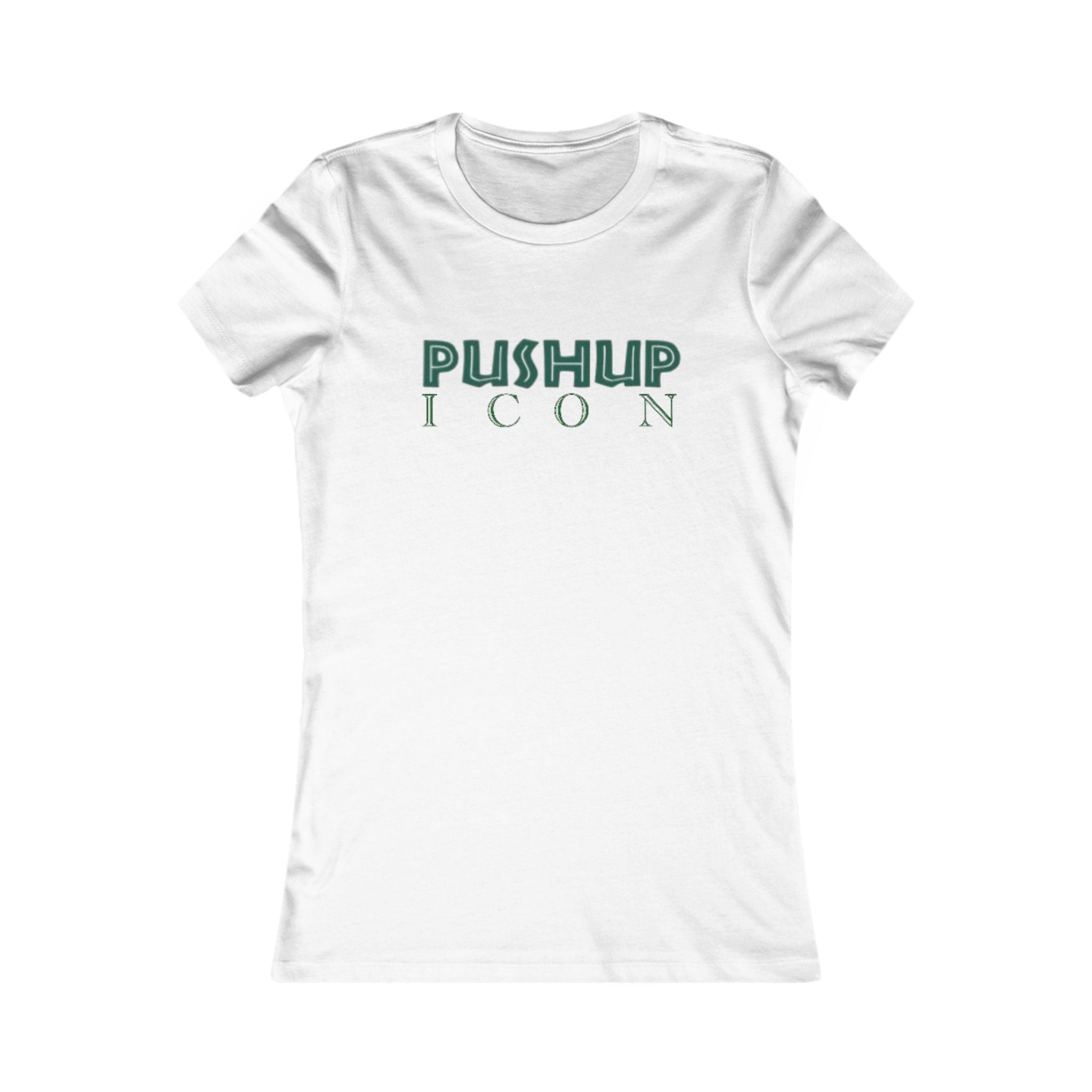 Motivational Women's Tee - Pushup Icon Fitness Shirt