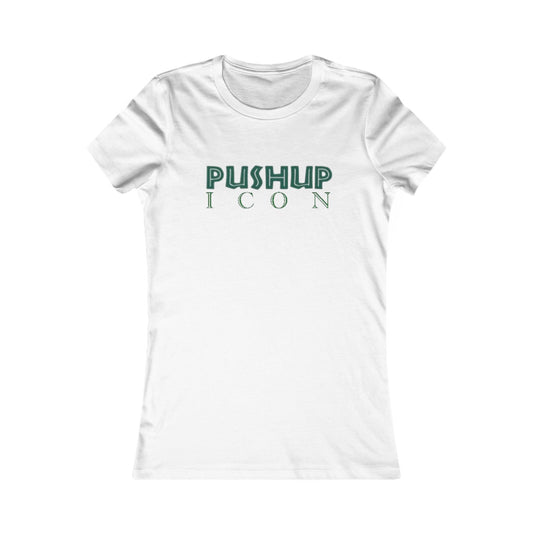 Motivational Women's Tee - Pushup Icon Fitness Shirt