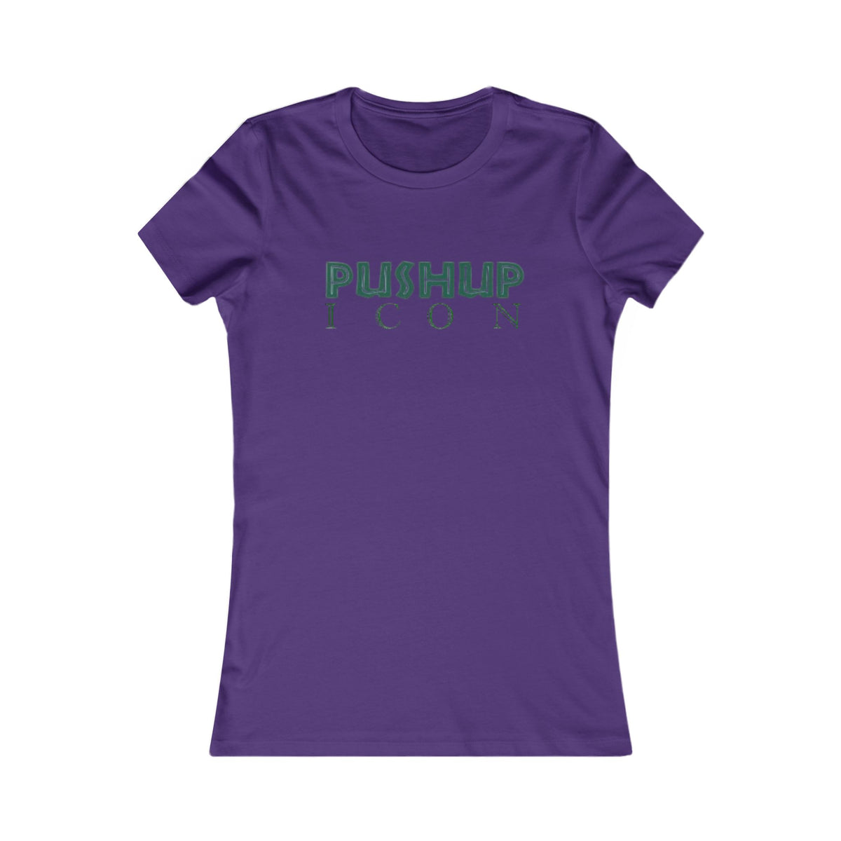 Motivational Women's Tee - Pushup Icon Fitness Shirt