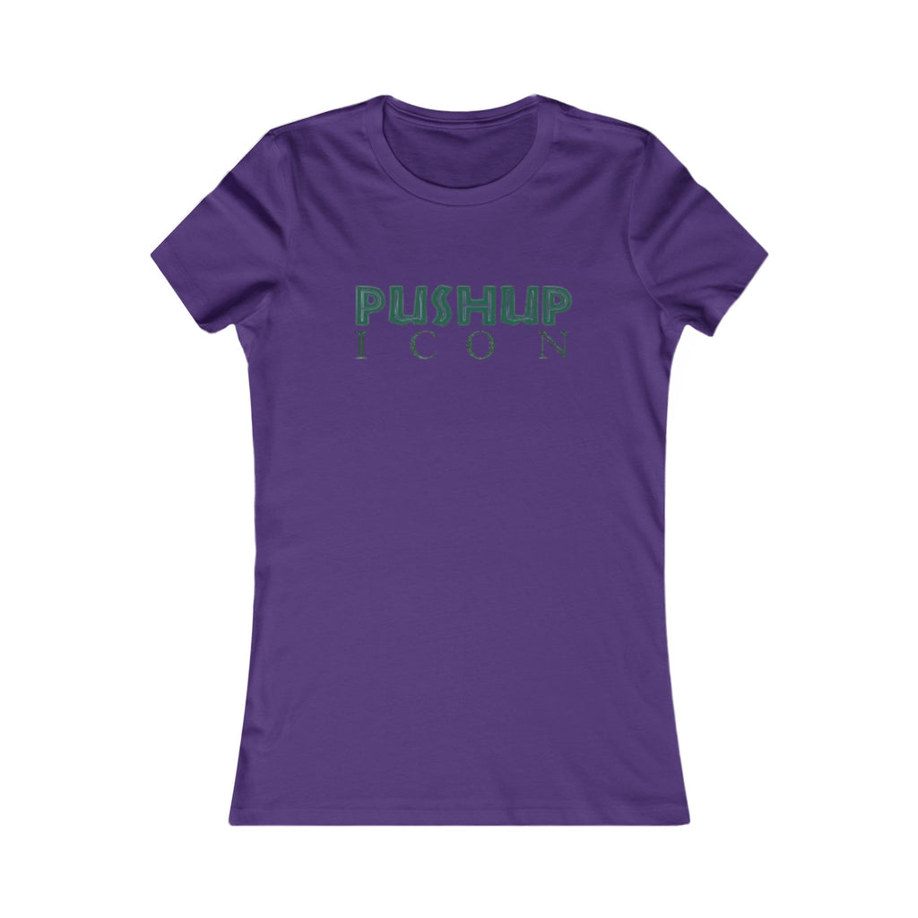Motivational Women's Tee - Pushup Icon Fitness Shirt