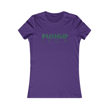 Motivational Women's Tee - Pushup Icon Fitness Shirt