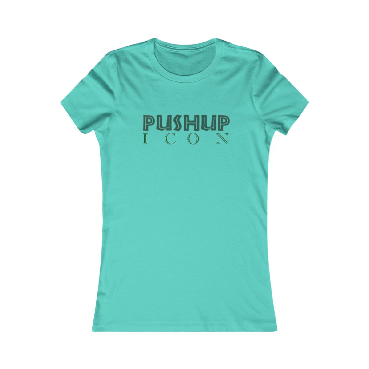 Motivational Women's Tee - Pushup Icon Fitness Shirt