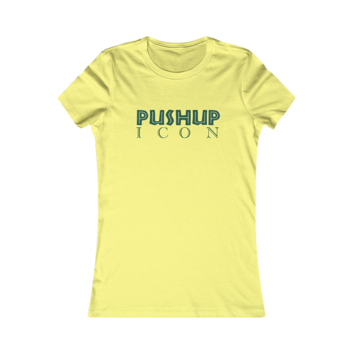 Motivational Women's Tee - Pushup Icon Fitness Shirt