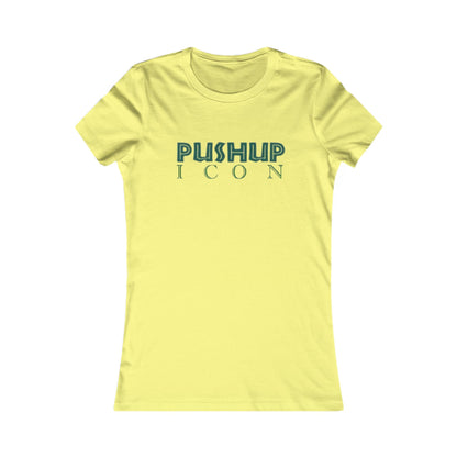 Motivational Women's Tee - Pushup Icon Fitness Shirt